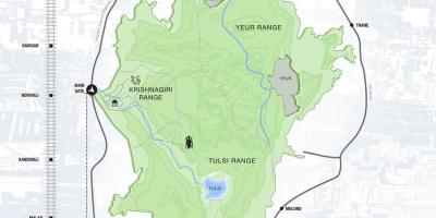 خريطة سانجاي غاندي الوطنية بارك