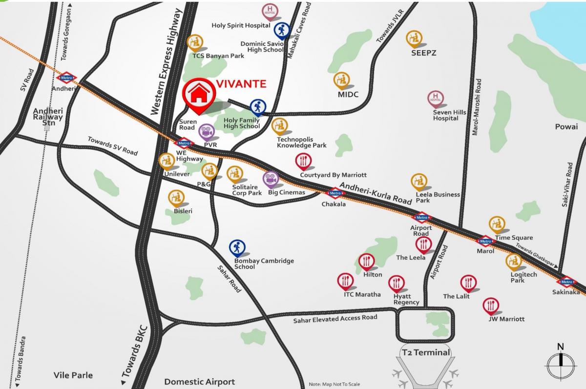 andheri مومباي خريطة