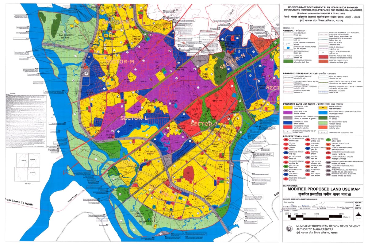 MMRDA خريطة المنطقة bhiwandi