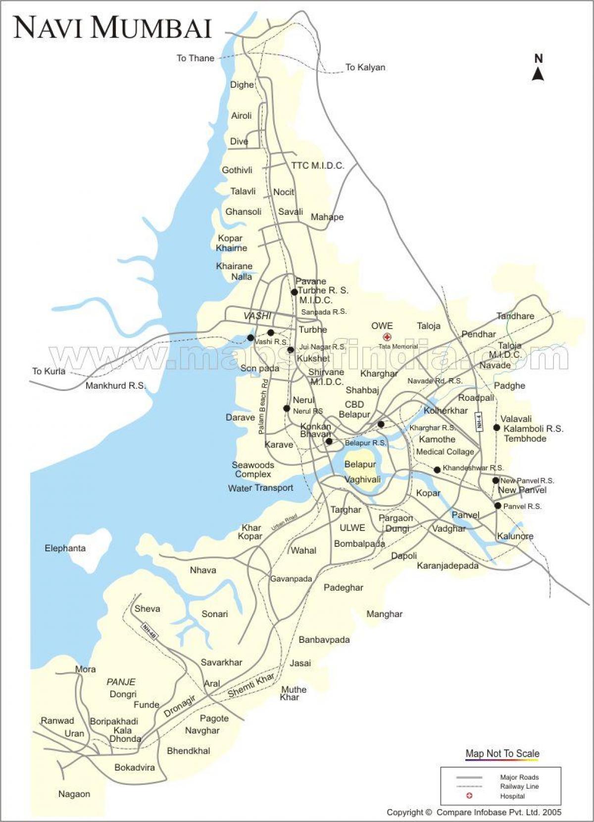 خريطة جديدة مومباي