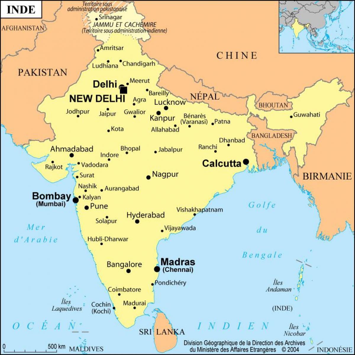 بومباي على خريطة العالم ، 