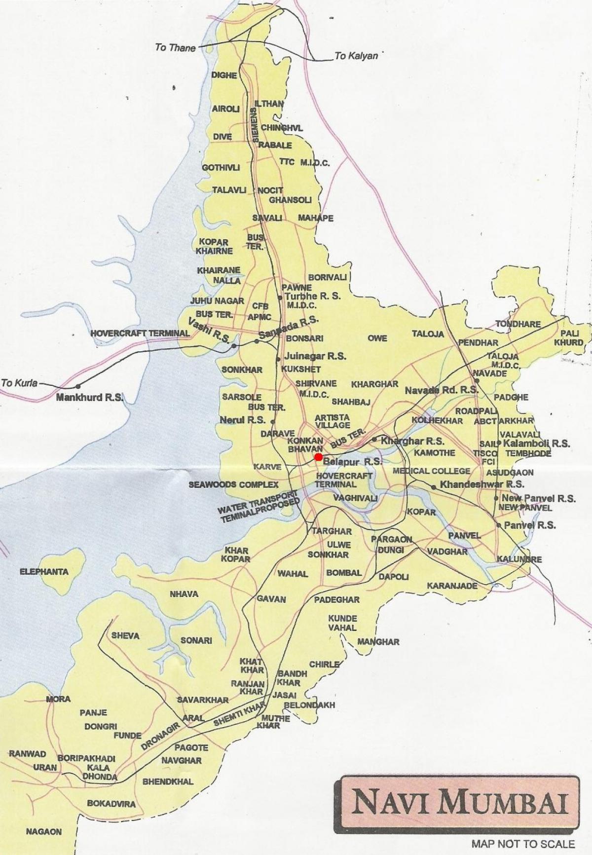 خريطة مدينة نافي مومباي