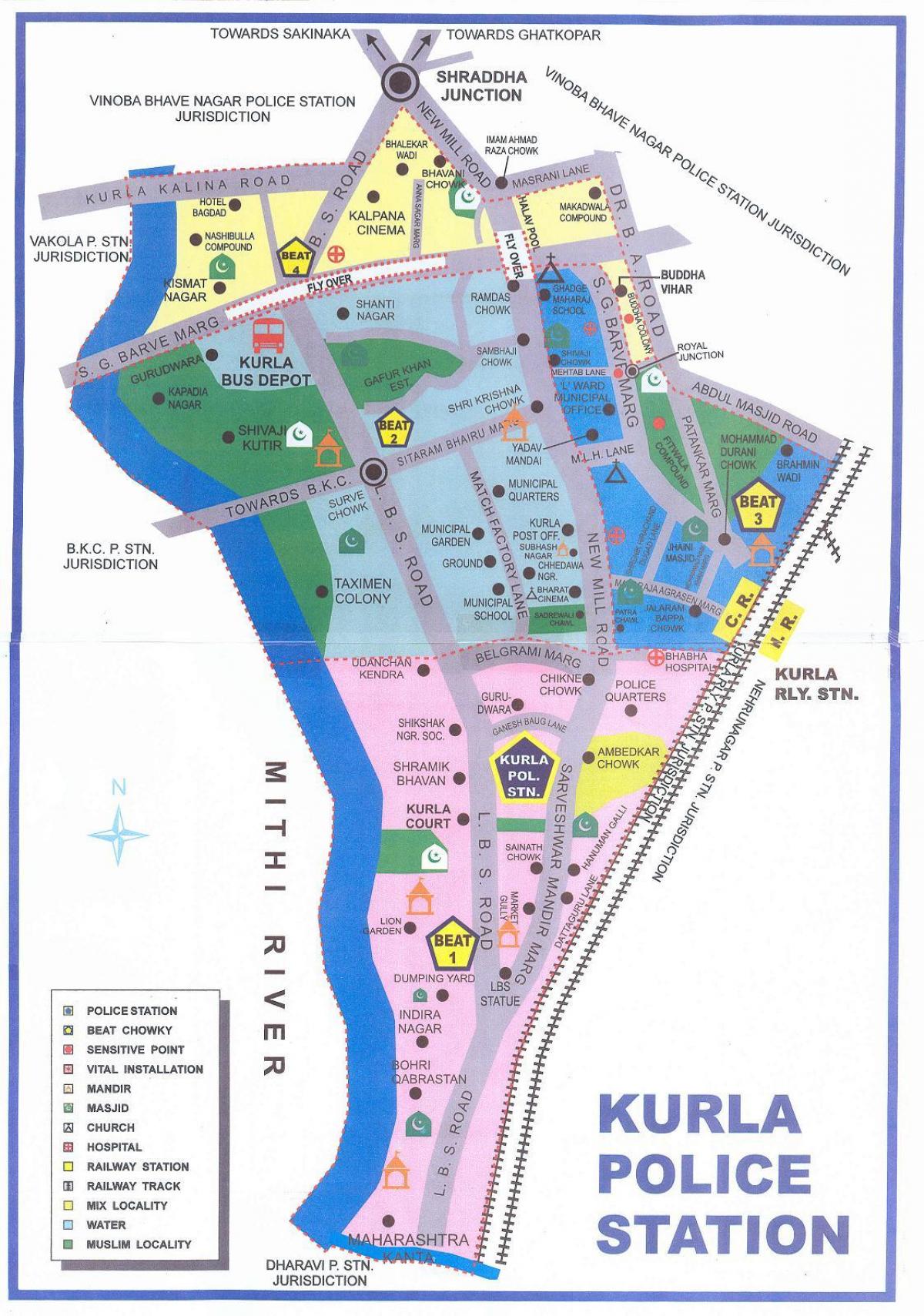 خريطة كورلا مومباي