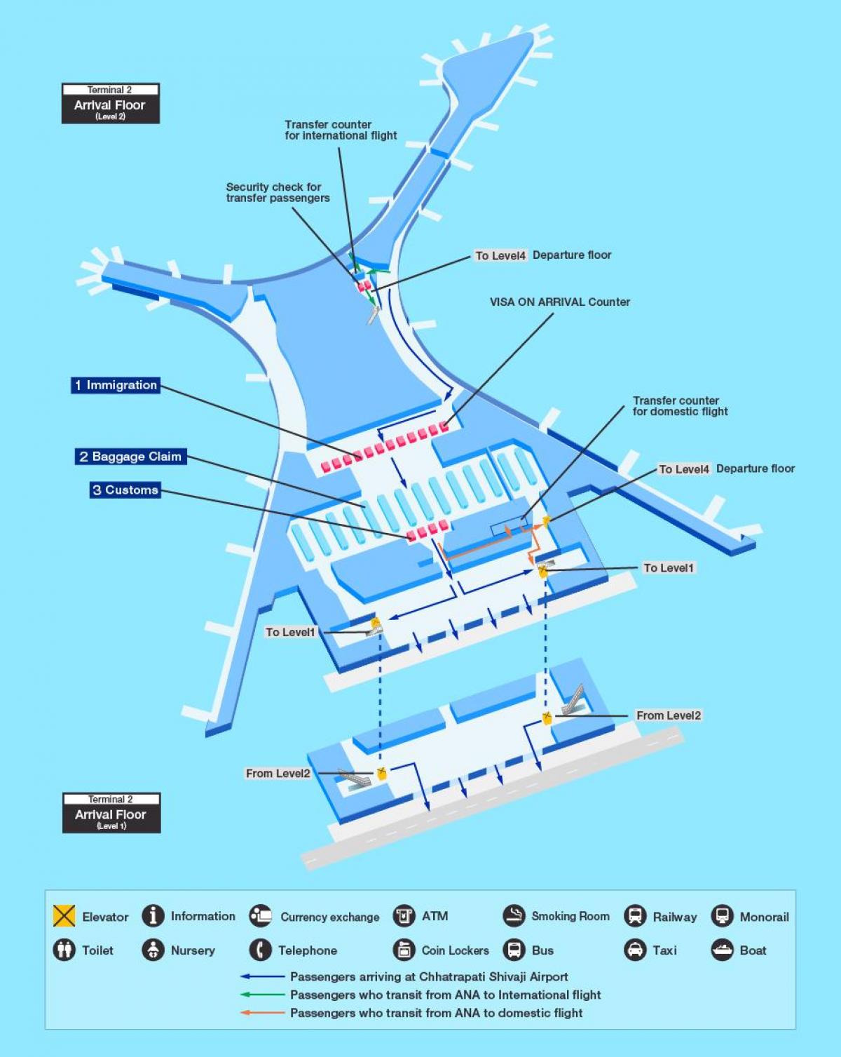 خريطة مطار مومباي الدولي