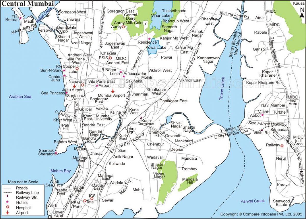 خريطة مومباي المركزية
