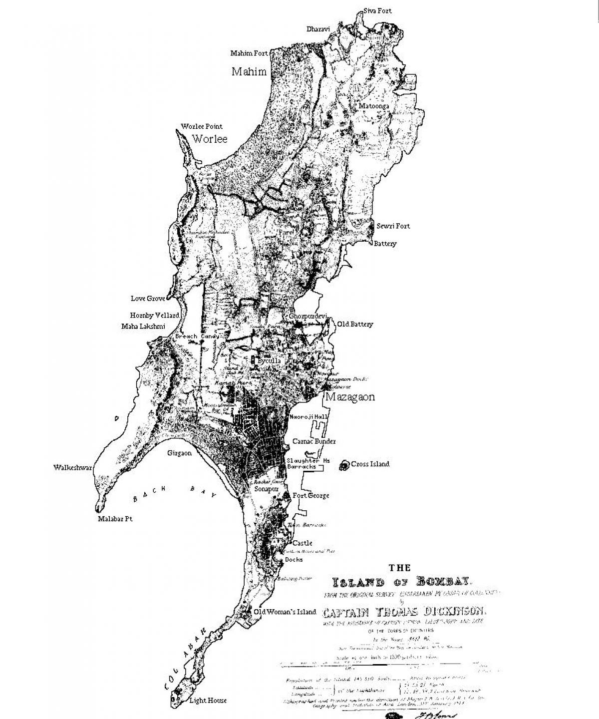 خريطة مومباي الجزيرة
