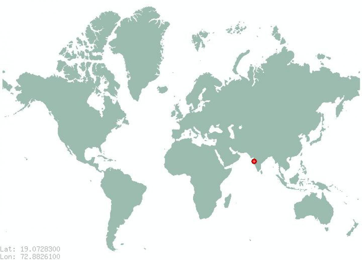 مومباي على خريطة العالم ، 