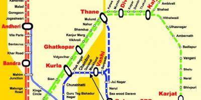 مومباي خط وسط محطات خريطة