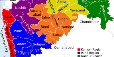 خريطة مومباي في ماهاراشترا