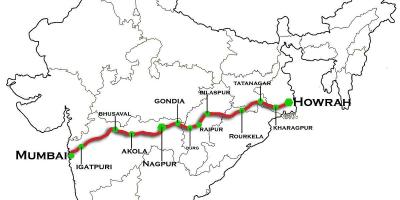 ناجبور مومباي express highway خريطة
